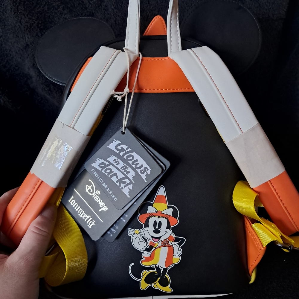 Minnie Candy Corn Loungefly Mini Backpack - Picture 3 of 4